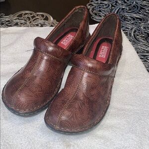 Brown Etched Women's Shoes by